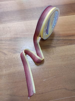 141 No Batik Bordo İpek Kurdele 16 Mm Genişlikli