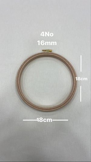 16 Mm Kalınlıklı 4 Nolu Vidalı Ahşap Kasnak (18 cm x 18 cm)
