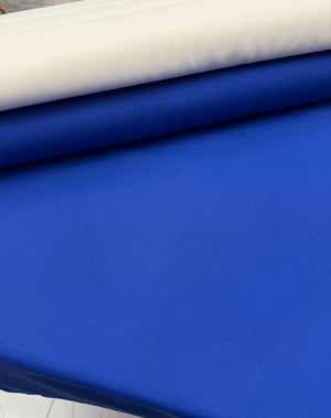 Düz Renk Etuval Cotton Keten Saks Mavi