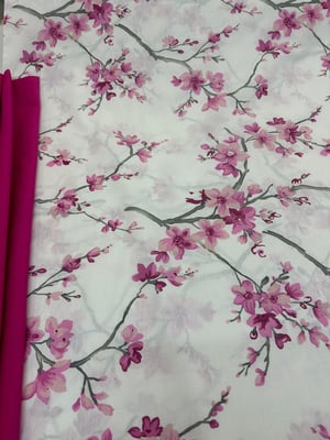 Bahar Dalı Desen Akfil Kumaş D3710 Pembe