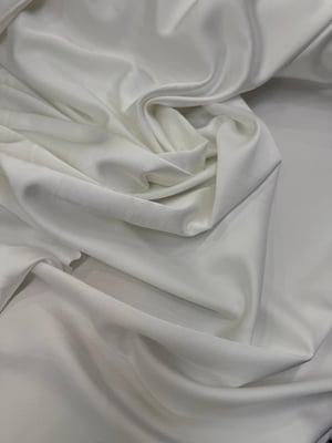 Valentino Asetat Saten Kumaş Kırık Beyaz