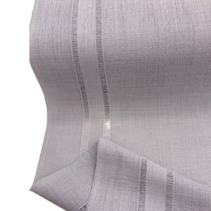 Linen Çift Sıra Ajur Detaylı Runner Kumaş 65 Cm Genişlikli Gri