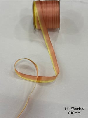 141 No Pembe Batik İpek Kurdele 10 Mm Genişlikli