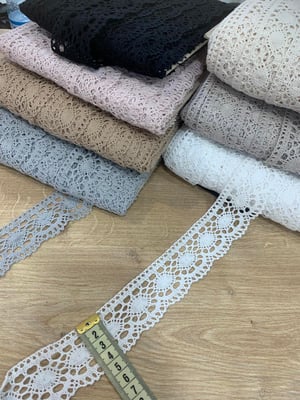 4 Cm Genişlikli Klasik Desen Uç Pamuk Güpür