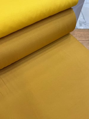 Düz Renk Etuval Cotton Keten Hardal
