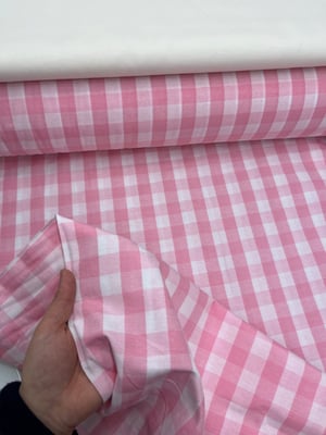 Orta Boy Kareli Zefir Pembe