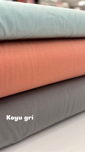 Düz Renk Pazen Kumaş (Geniş Enli) Koyu Gri