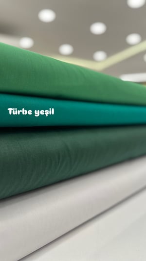 Düz Renk Akfil Kumaş Türbe Yeşil