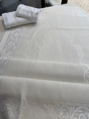Şal Desen Etamin Boşluklu Pano Seccade Ekru