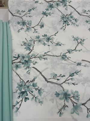 Bahar Dalı Desen Akfil Kumaş D3710 Mint