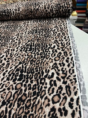 Klasik Leopar Desenli Çift En Viskon D6090