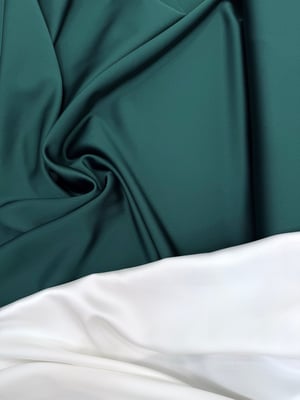 Valentino Asetat Saten Kumaş Pertol Yeşili