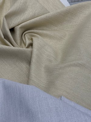 Simli Etuval Linen Kumaş Altın