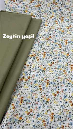 Kır Masalı Mini Çiçek Desenli Akfil Kumaş D88450 Turuncu
