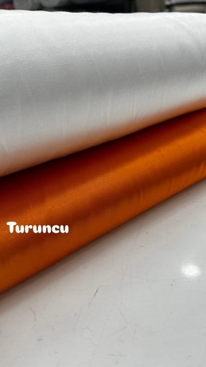 Parlak Pamuk Saten Turuncu