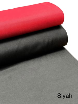 Düz Renk Etuval Cotton Keten Siyah
