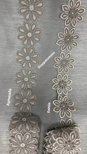 Aynısafa Desen (İnce) Fransız Güpürü (Metre ile)