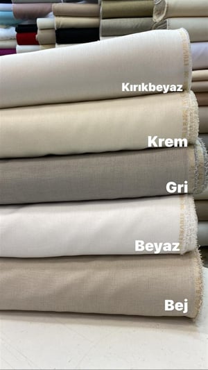 Bej Etuval Ajda Keten Kumaş