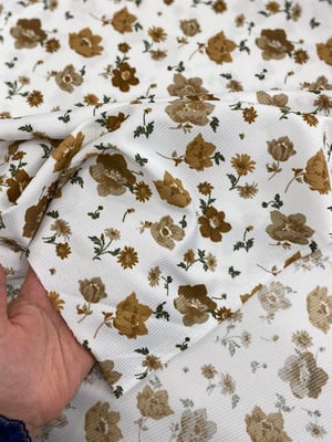 Bej Rengi Floral Desen Rashel Kumaş