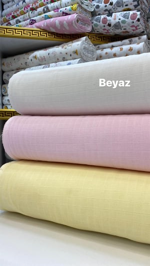 Beyaz Düz Renk Müslin Bezi