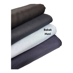 Premium Keten Kumaş Bebek Mavi
