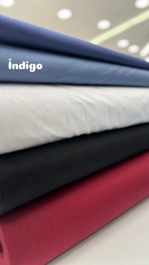 Düz Renk Akfil Kumaş İndigo