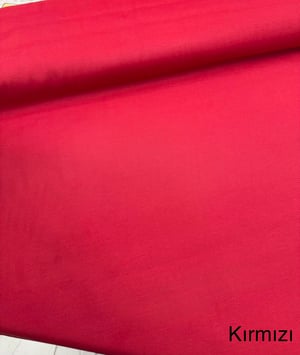 Düz Renk Etuval Cotton Keten Kırmızı