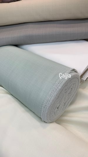 Çağla Rengi Nora Poly Keten Kumaş