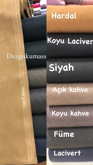 Can Flanel Gabardin Kumaş
