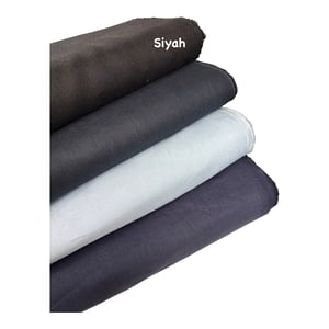 Premium Keten Kumaş Siyah