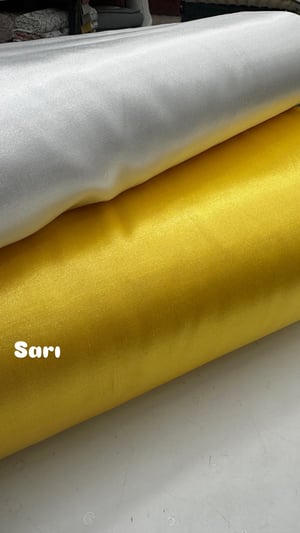 Parlak Pamuk Saten Sarı