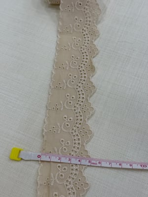 Desenli 071 Numaralı Fisto Güpür Top Bej