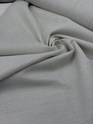 Simli Etuval Linen Kumaş Bej Gümüş