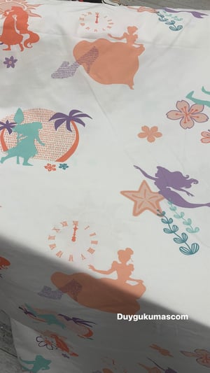 Deniz Kızı Desenli İthal Dijital Desen Kumaş