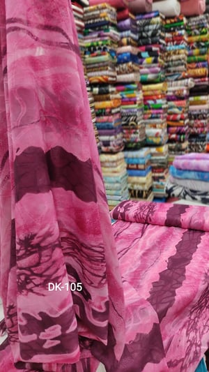 Desenli Yakma Şifon Dk 105