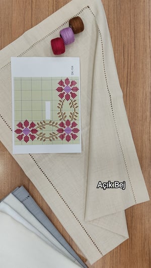 DK 104 Nolu Şablon Ve İpler  Ajur Detaylı Runner