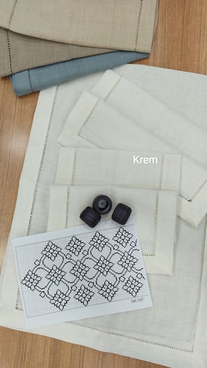 DK 107 Nolu Şablon Ve İpler  Ajur Detaylı Salon Set