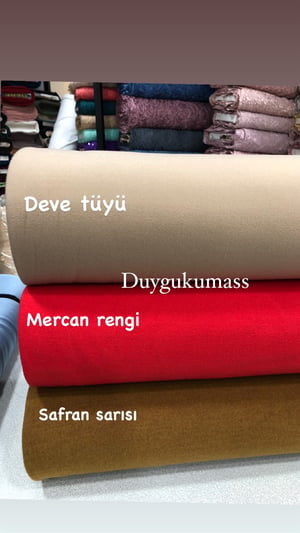 Düz Renk Kaşe Kumaş 5