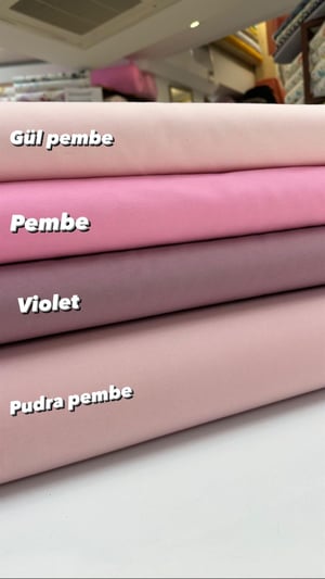 Düz Renk Polyester Karışımlı Akfil Kumaş V3