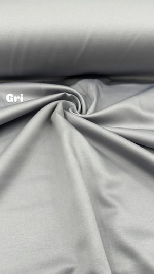Mat Pamuk Saten Gri