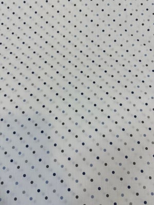 Gri Mini Puanlı Akfil Kumaş D80400 Mentol Mavi