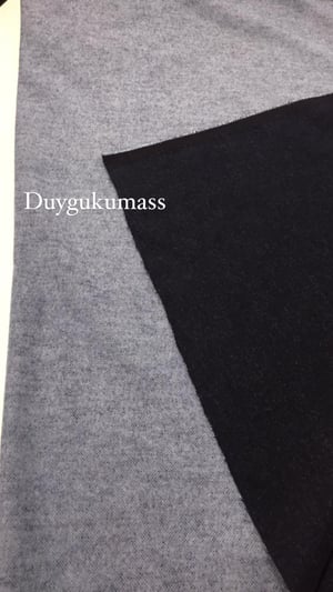 Füme Gri Kuşgözü Desen Çift Yönlü Kaşe Kumaş