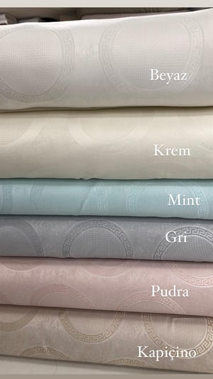 Grek Desen Yuvarlak Etamin Boşluklu Dertsiz Kumaş
