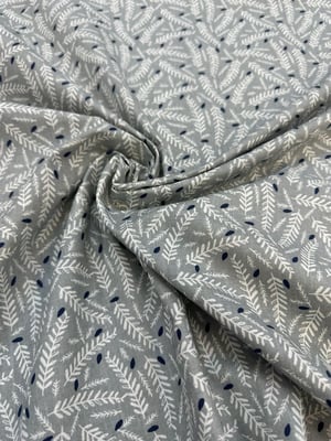 Gri Başak Desen Poplin D730