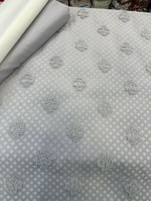Gri D2300 Yonca Desen Püskül Detaylı Limi Pike 