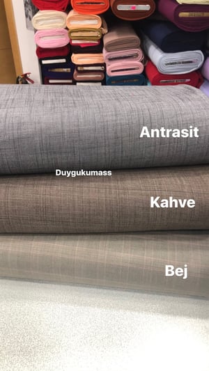 İnce Kareli Gabardin Kumaş