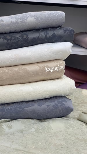 Kapuçino Siena Ağaç Desenli Etuval Şönil Pike