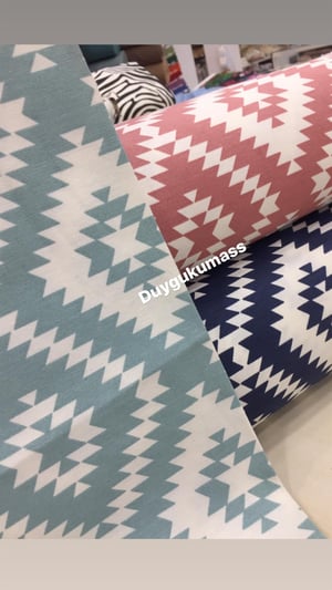 Kilim Desen (Tek Renk) Desen Duck keteni