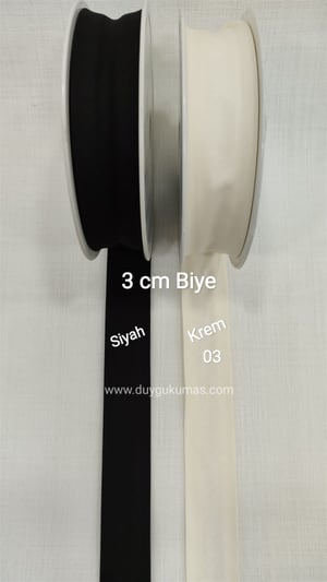 Koton Biye 3 cm Genişlikli (Metre İle)