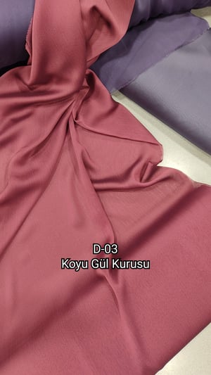 Koyu Gül Kurusu Janjan Şifon D03